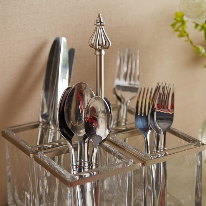 Godinger Silver Art Co Somerset Flatware Caddy & Reviews Wayfair